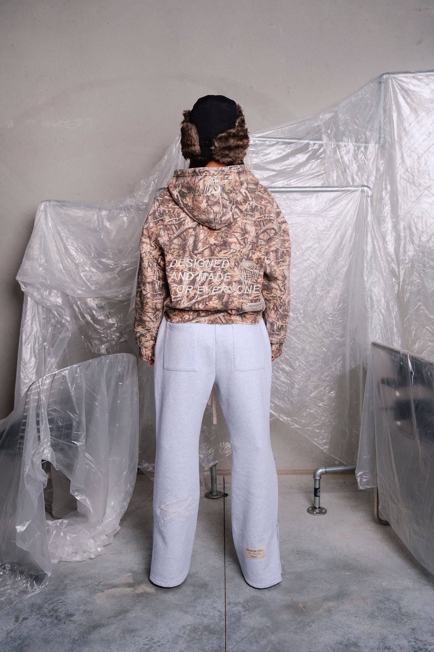 Vintage Camo Zip Up Hoodie