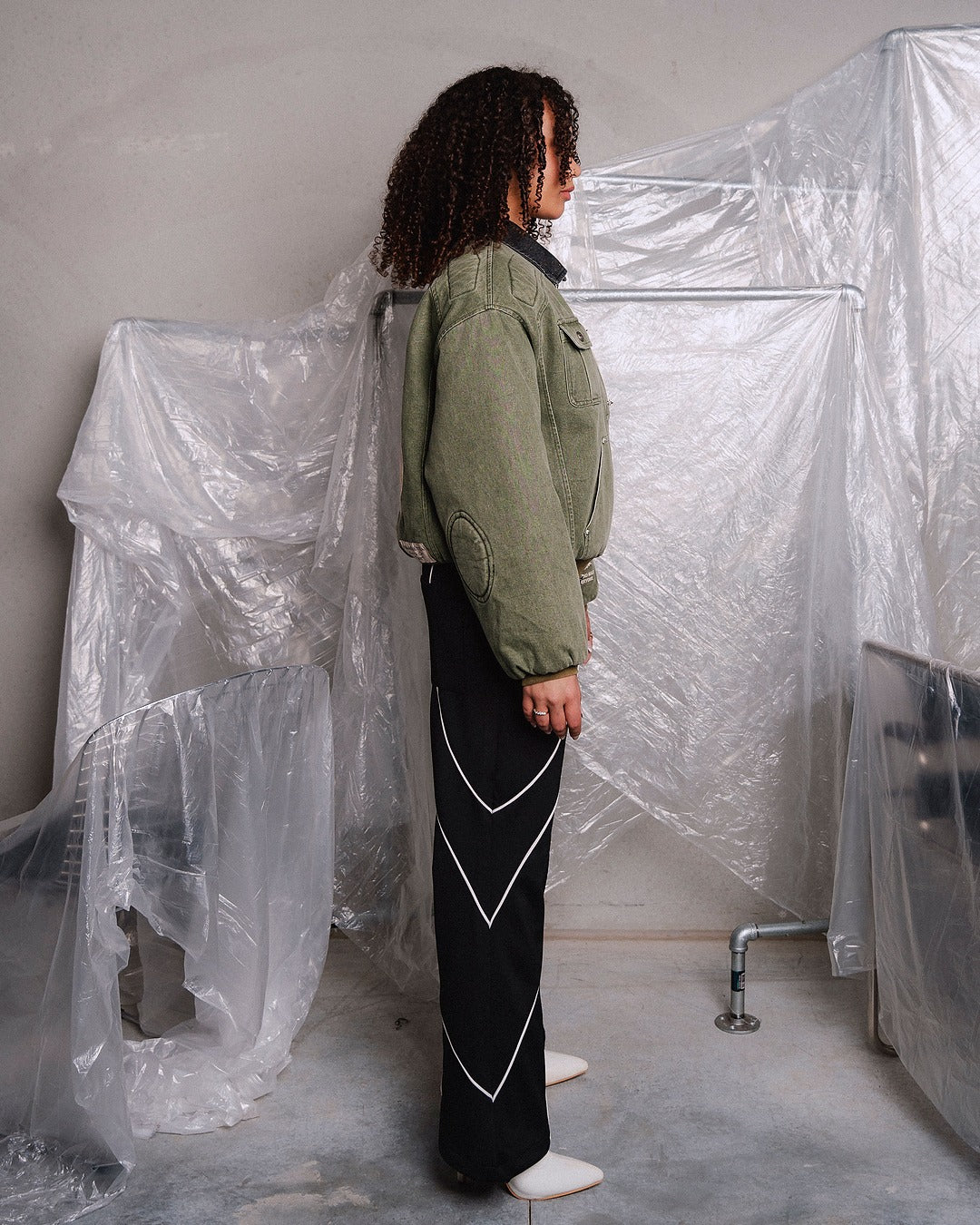 Buckle Work Denim Jacket