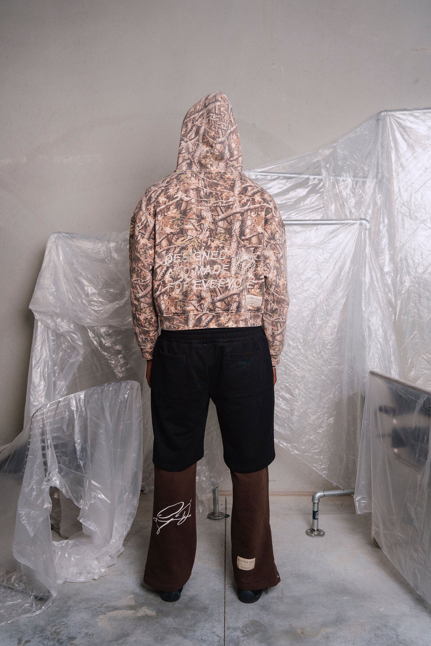 Vintage Camo Zip Up Hoodie