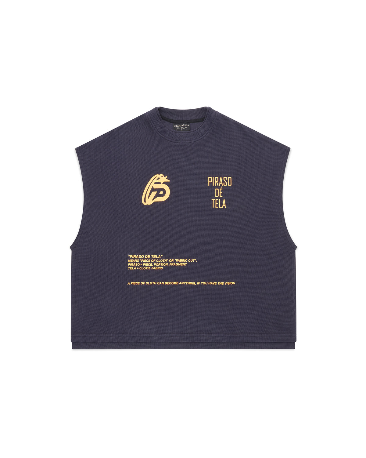 VISION BOXY CROP TEXTURED TANK