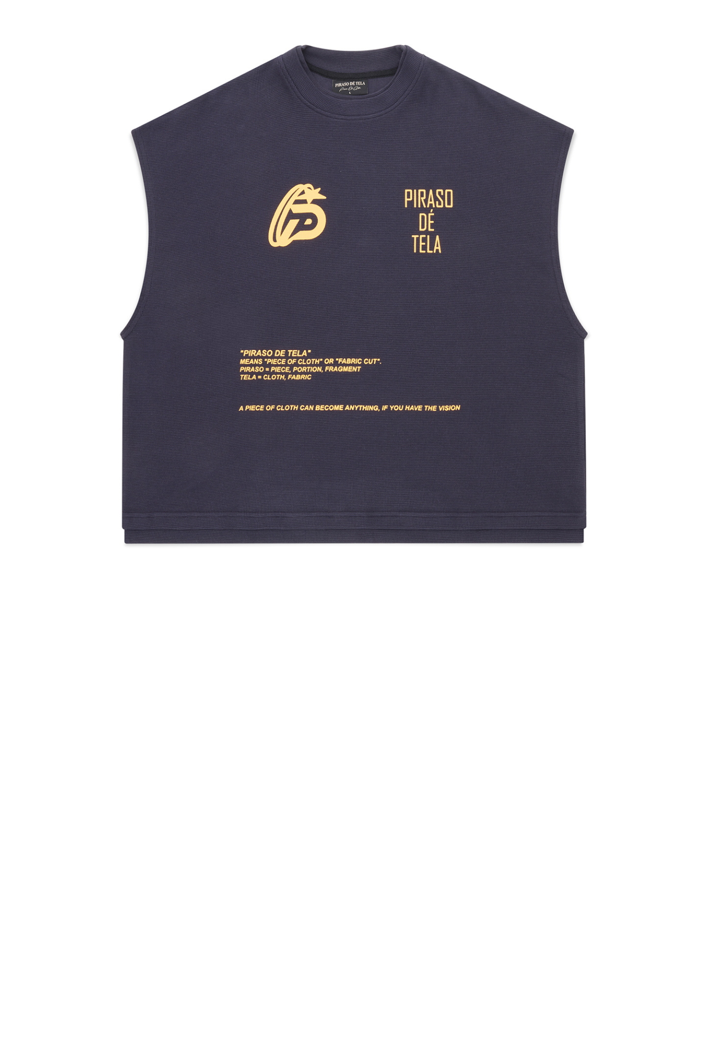 VISION BOXY CROP TEXTURED TANK