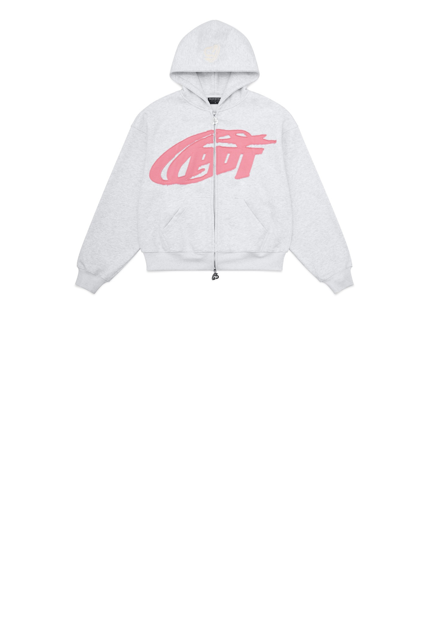 Patch Zip Up Hoodie